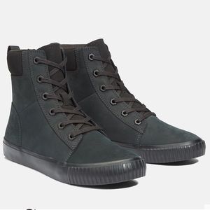 Timberland High Top black Nubuck leather ankle boots